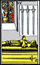 Arcano menor cuatro de Espada