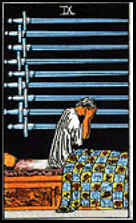 Arcano menor 9 de Espada