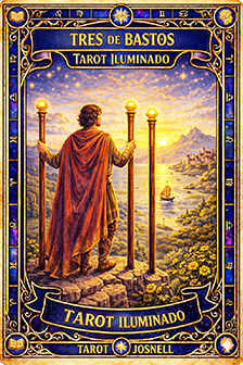 Major Arcana Three-of-Swords - illuminated Tarot
