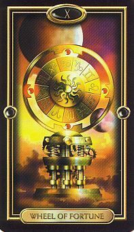 Arcano La Rueda de la Fortuna - Gilded Tarot