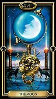 Arcano La Luna, imagen de Ciro Marchetti ( Tarot de la Luna