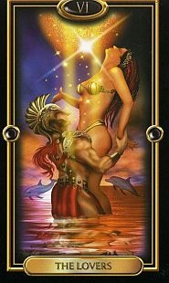 ARCANO LOS ENAMORADOS DE LA TIRADA DE LA LUNA TAROT JOSNELL