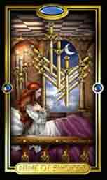 ARCANO 9 DE ESPADAS, GILDED TAROT