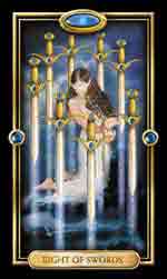 Tarot del Universo 8 de Espadas