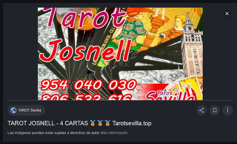 TAROT JOSNELL NO TIENE RELACION CON EL SITIO QUE VENDE CONSULTAS tarotsevilla