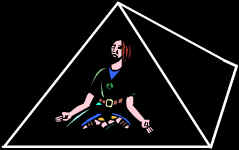 PIRAMIDE METAL PARA MEDITACION