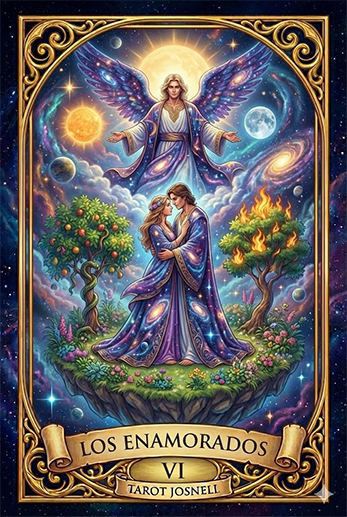 Arcano Los enamorados del Tarot del Amor