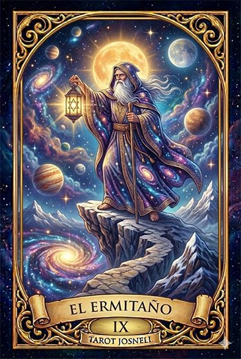 Arcano el Ermitaño del Tarot del Amor