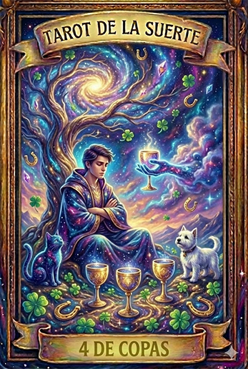 Arcano 4 de Copas - Tarot Josnell