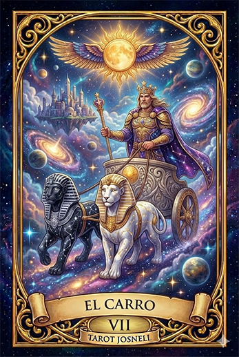 Arcano El carro del Tarot del Amor