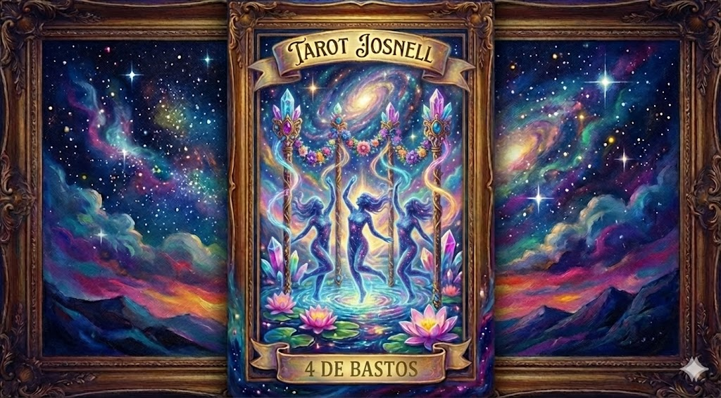 4 de Bastos - Tarot Josnell