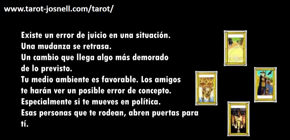 TAROT DE LAS 4 CARTAS - TIRADA 15