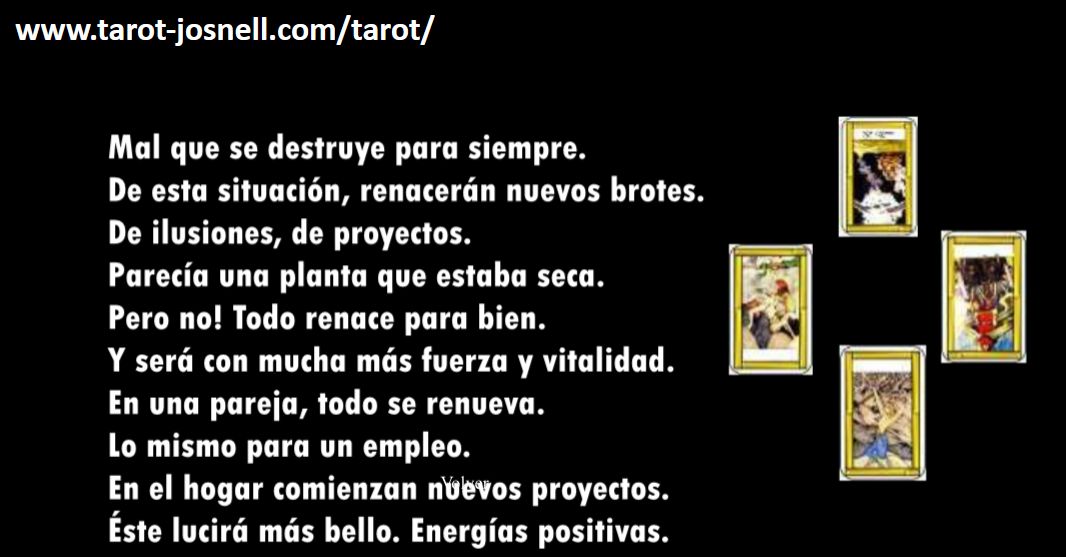 TAROT DE LAS 4 CARTAS - TIRADA 19