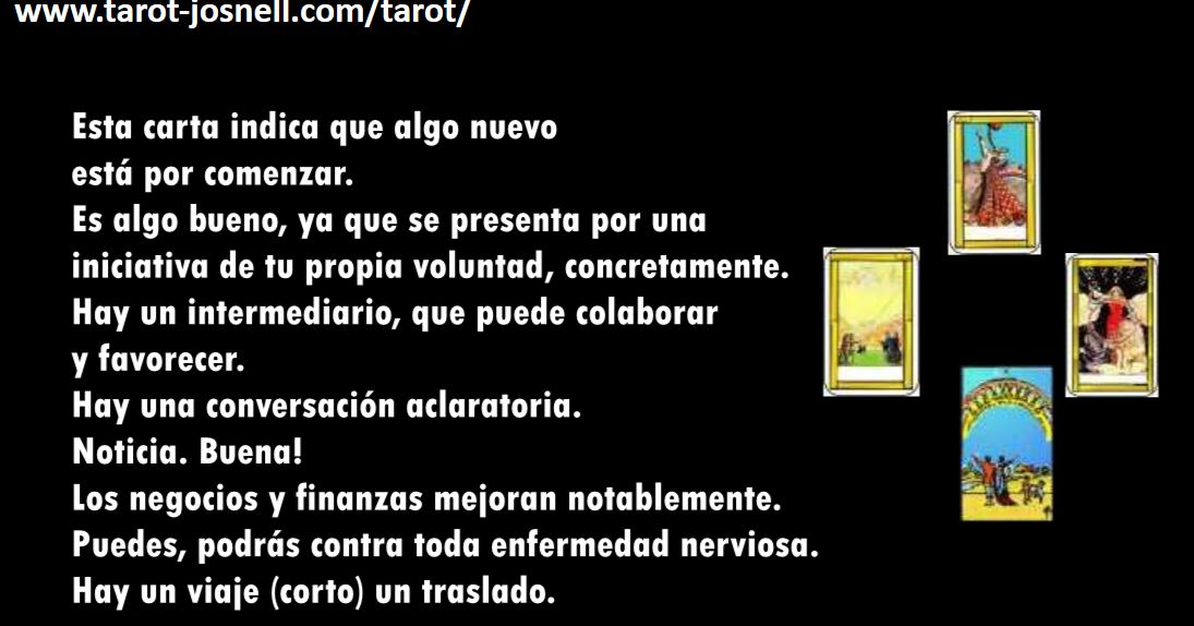 TAROT DE LAS 4 CARTAS - TIRADA 24