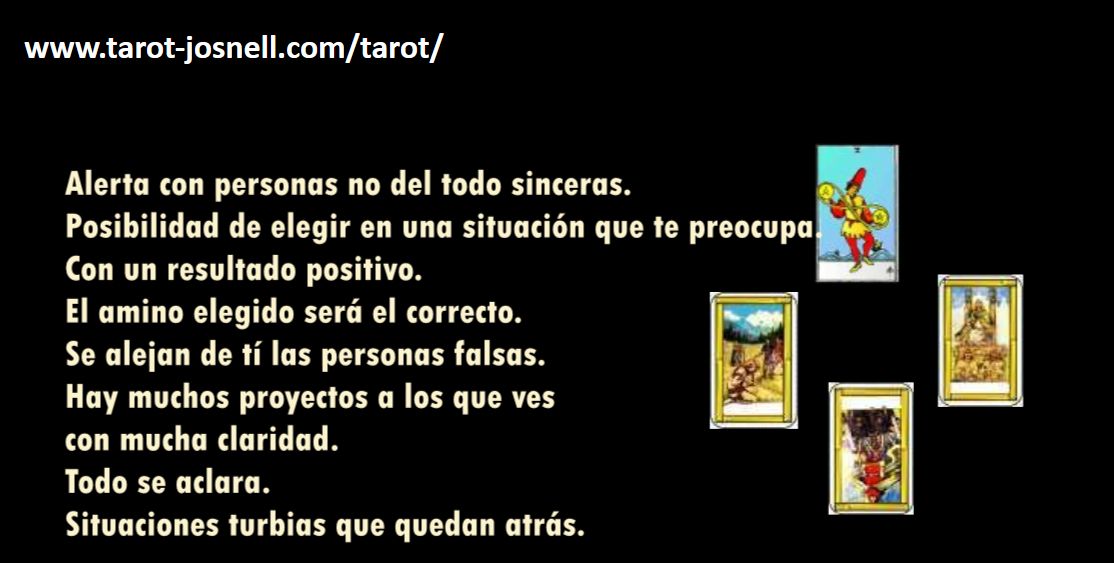 TAROT DE LAS 4 CARTAS - TIRADA 3